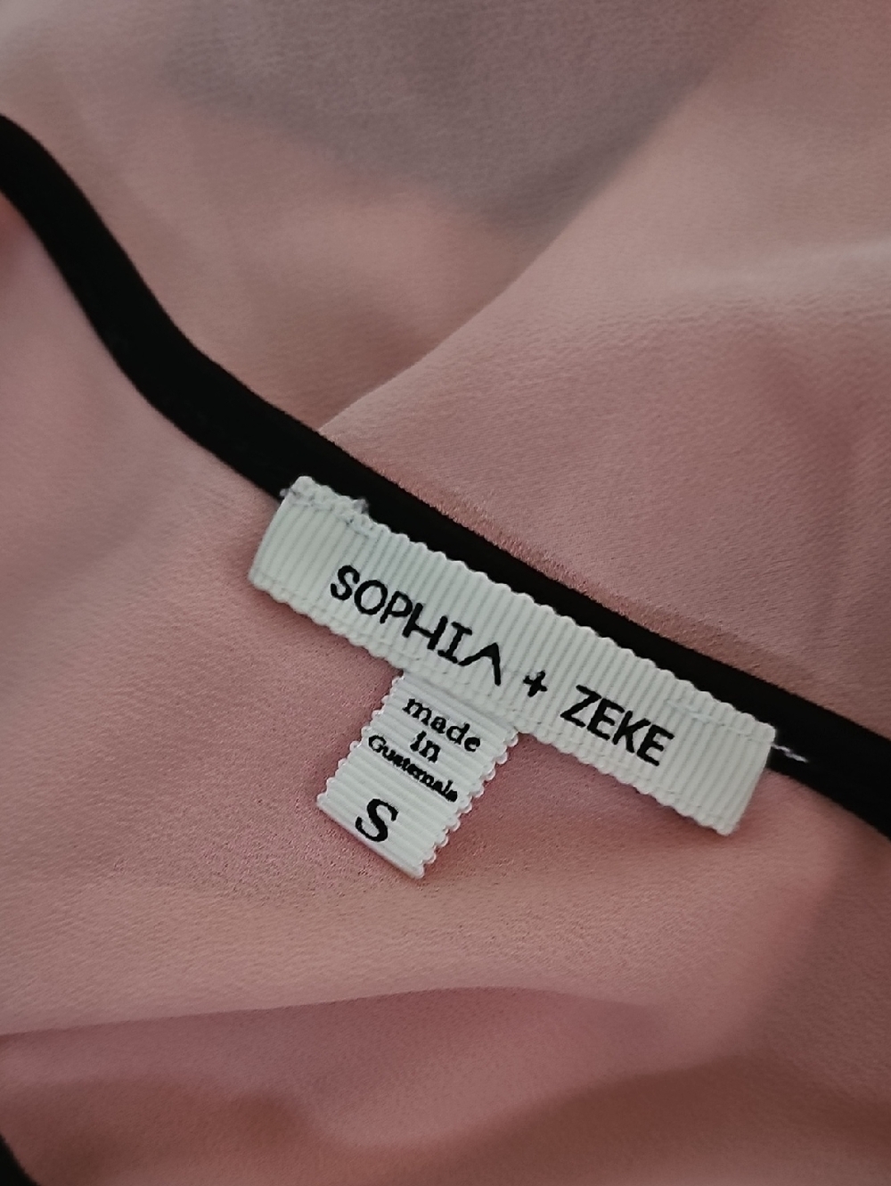 Sophia + Zeke Pink Black Career Work‎ Tank Top Small Preowned - Picture 8 of 8